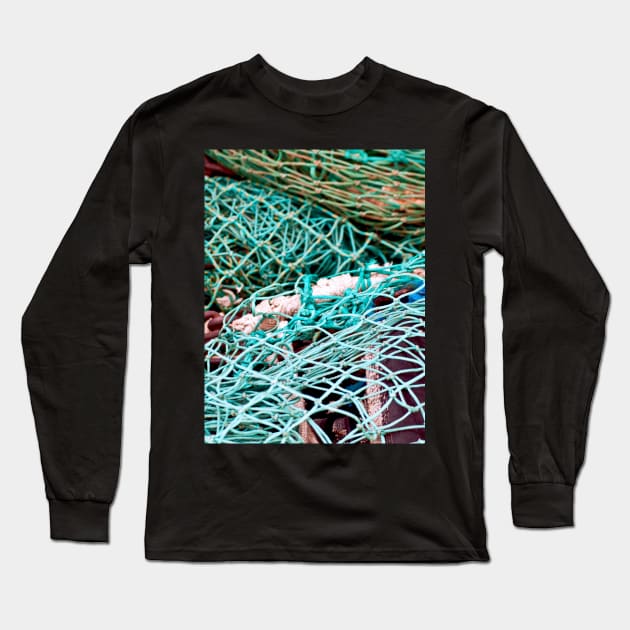 Baltic Fishing Net Long Sleeve T-Shirt by SILVA_CAPITANA